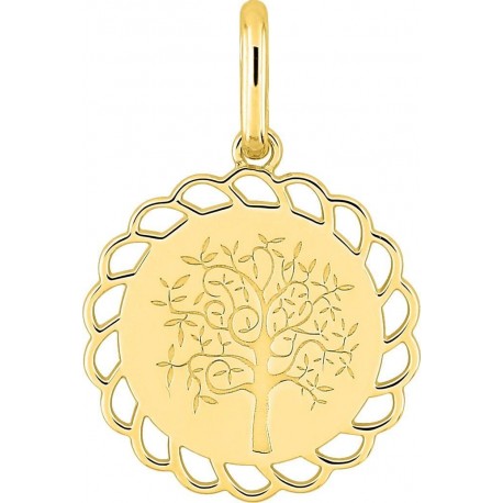 PENDENTIF PLAQUE OR
