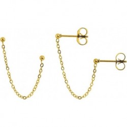 BOUCLES D'OREILLES ACIER