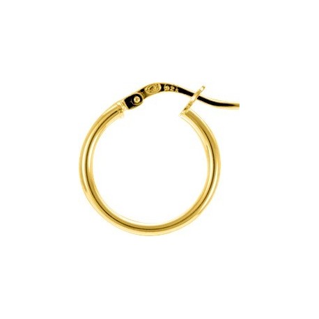 BOUCLES D'OREILLES PLAQUE OR