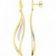 BOUCLES D'OREILLES PLAQUE OR