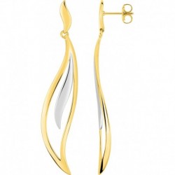 BOUCLES D'OREILLES PLAQUE OR