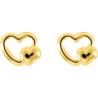 BOUCLES D'OREILLES PLAQUE OR