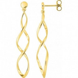 BOUCLES D'OREILLES PLAQUE OR