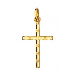 CROIX PLAQUE OR