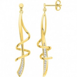 BOUCLES D'OREILLES PLAQUE OR