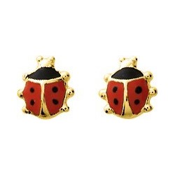 BOUCLES D'OREILLES PLAQUE OR