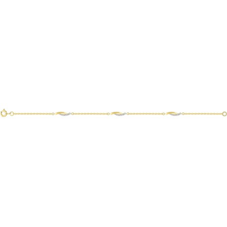 BRACELET PLAQUE OR