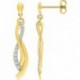 BOUCLES D'OREILLES PLAQUE OR