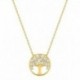COLLIER PLAQUE OR