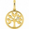 PENDENTIF PLAQUE OR