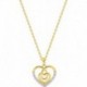 COLLIER PLAQUE OR