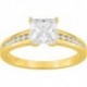 BAGUE PLAQUE OR