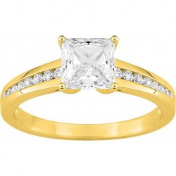 BAGUE PLAQUE OR