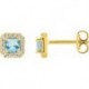 BOUCLES D'OREILLES PLAQUE OR