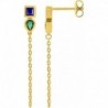 BOUCLES D'OREILLES PLAQUE OR