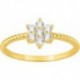 BAGUE PLAQUE OR