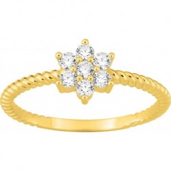 BAGUE PLAQUE OR