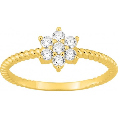 BAGUE PLAQUE OR