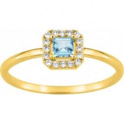 BAGUE PLAQUE OR