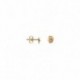 BOUCLES D'OREILLES PLAQUE OR