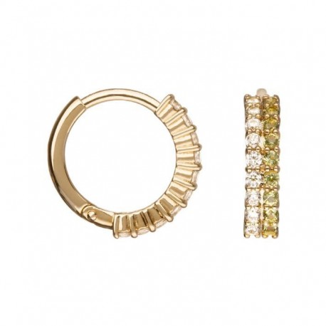 BOUCLES D'OREILLES PLAQUE OR