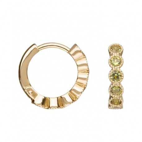 BOUCLES D'OREILLES PLAQUE OR