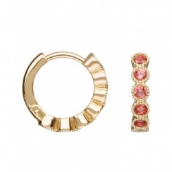 BOUCLES D'OREILLES PLAQUE OR