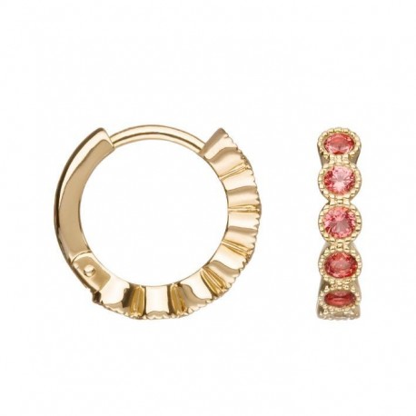 BOUCLES D'OREILLES PLAQUE OR