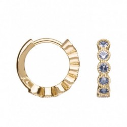 BOUCLES D'OREILLES PLAQUE OR