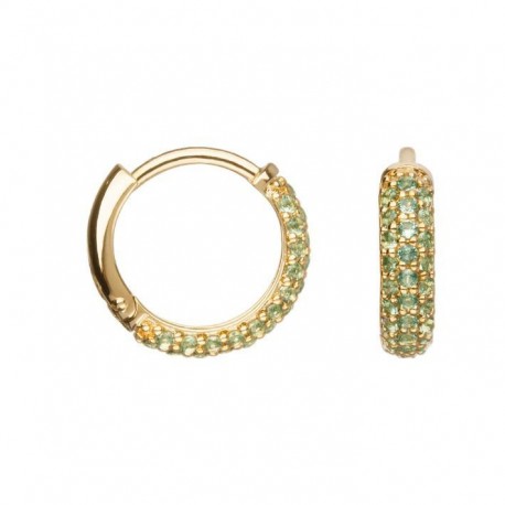 BOUCLES D'OREILLES PLAQUE OR