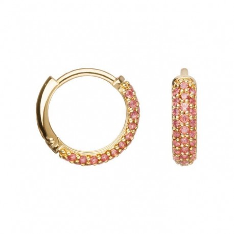 BOUCLES D'OREILLES PLAQUE OR