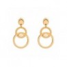 BOUCLES D'OREILLES PLAQUE OR