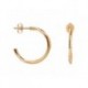 BOUCLES D'OREILLES PLAQUE OR