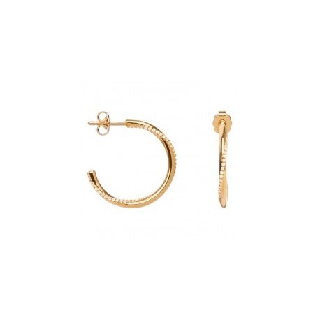 BOUCLES D'OREILLES PLAQUE OR