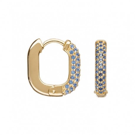 BOUCLES D'OREILLES PLAQUE OR