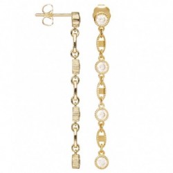 BOUCLES D'OREILLES PLAQUE OR