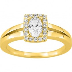 BAGUE PLAQUE OR