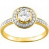 BAGUE PLAQUE OR