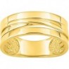 BAGUE PLAQUE OR