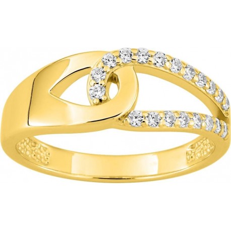 BAGUE PLAQUE OR
