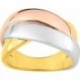BAGUE PLAQUE OR