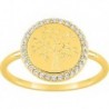 BAGUE PLAQUE OR