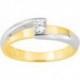 BAGUE PLAQUE OR