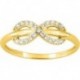 BAGUE PLAQUE OR