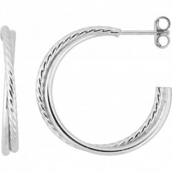 BOUCLES D'OREILLES ARGENT