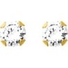 BOUCLES D'OREILLES PLAQUE OR