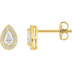 BOUCLES D'OREILLES PLAQUE OR