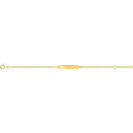 IDENTITE BEBE PLAQUE OR