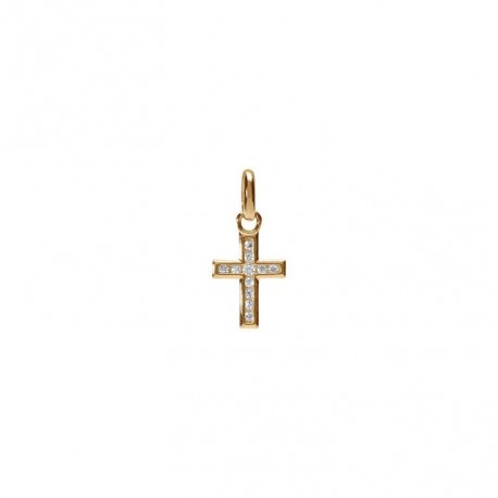 CROIX PLAQUE OR