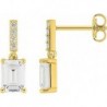 BOUCLES D'OREILLES PLAQUE OR